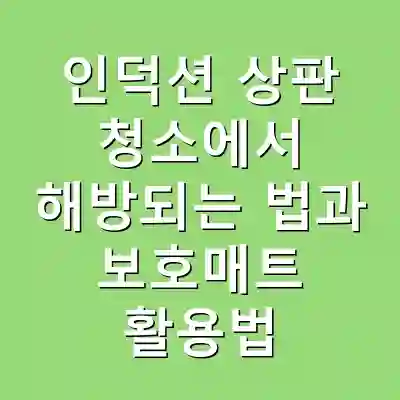 인덕션 상판 청소에서 해방되는 법과 보호매트 활용법